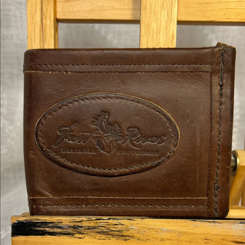Frost River leather and waxed canvas bifold wallet